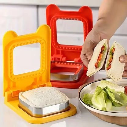 Manual Sandwich Cutter & Sealer – Bread Crust Remover and Sandwich Maker