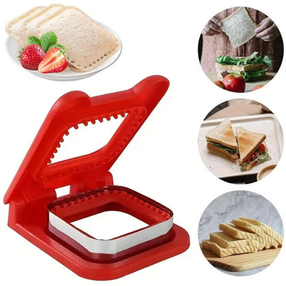 Manual Sandwich Cutter & Sealer – Bread Crust Remover and Sandwich Maker